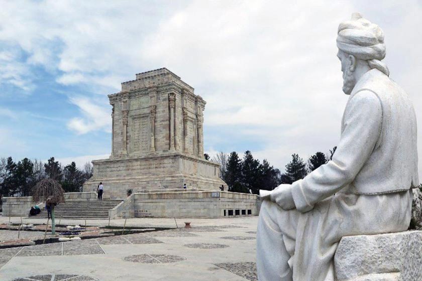 تصویر از گلباران آرامگاه فردوسي
